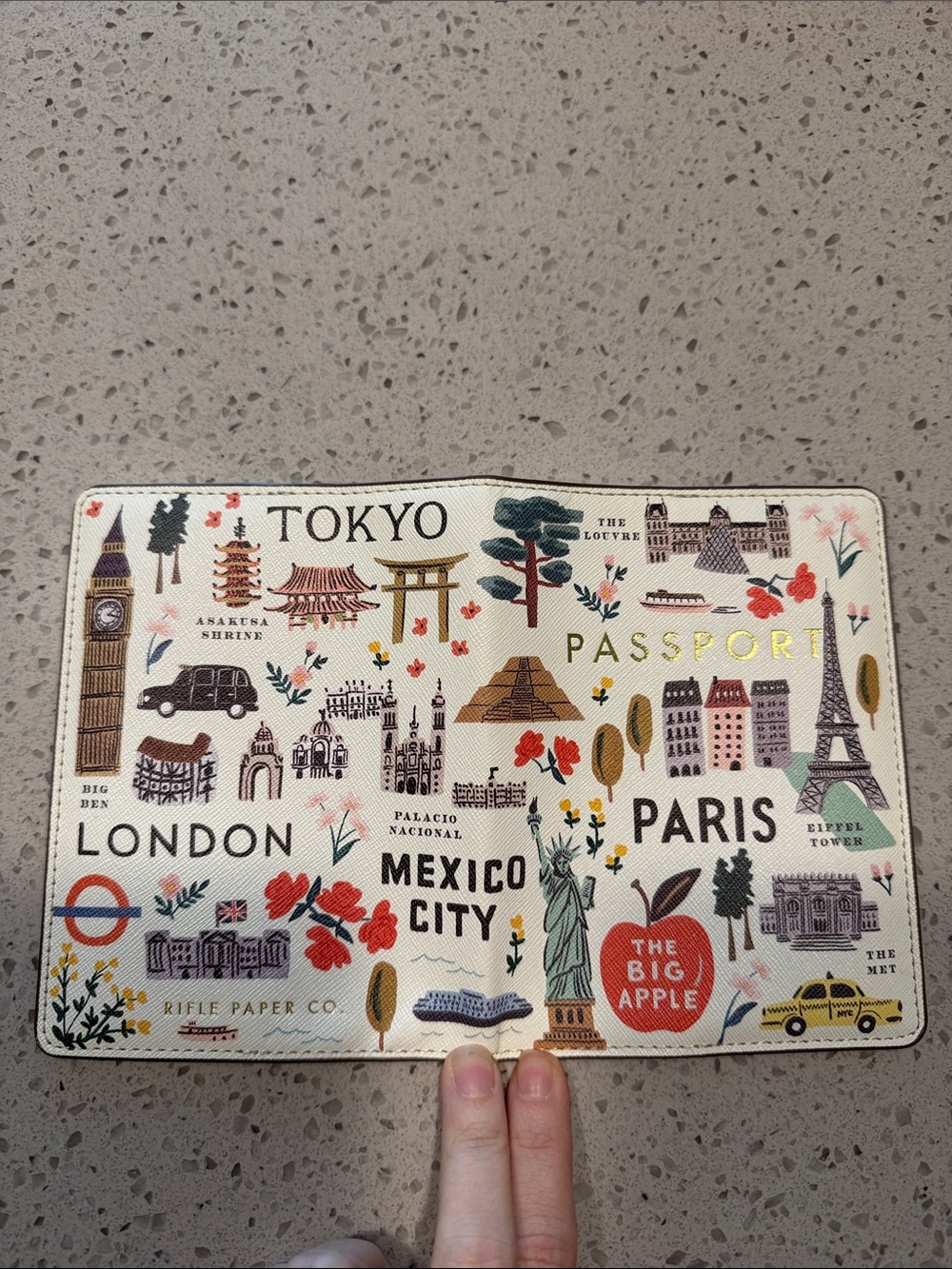 rifle Paper co Illustrated Passport cover - Picture 3 of 7